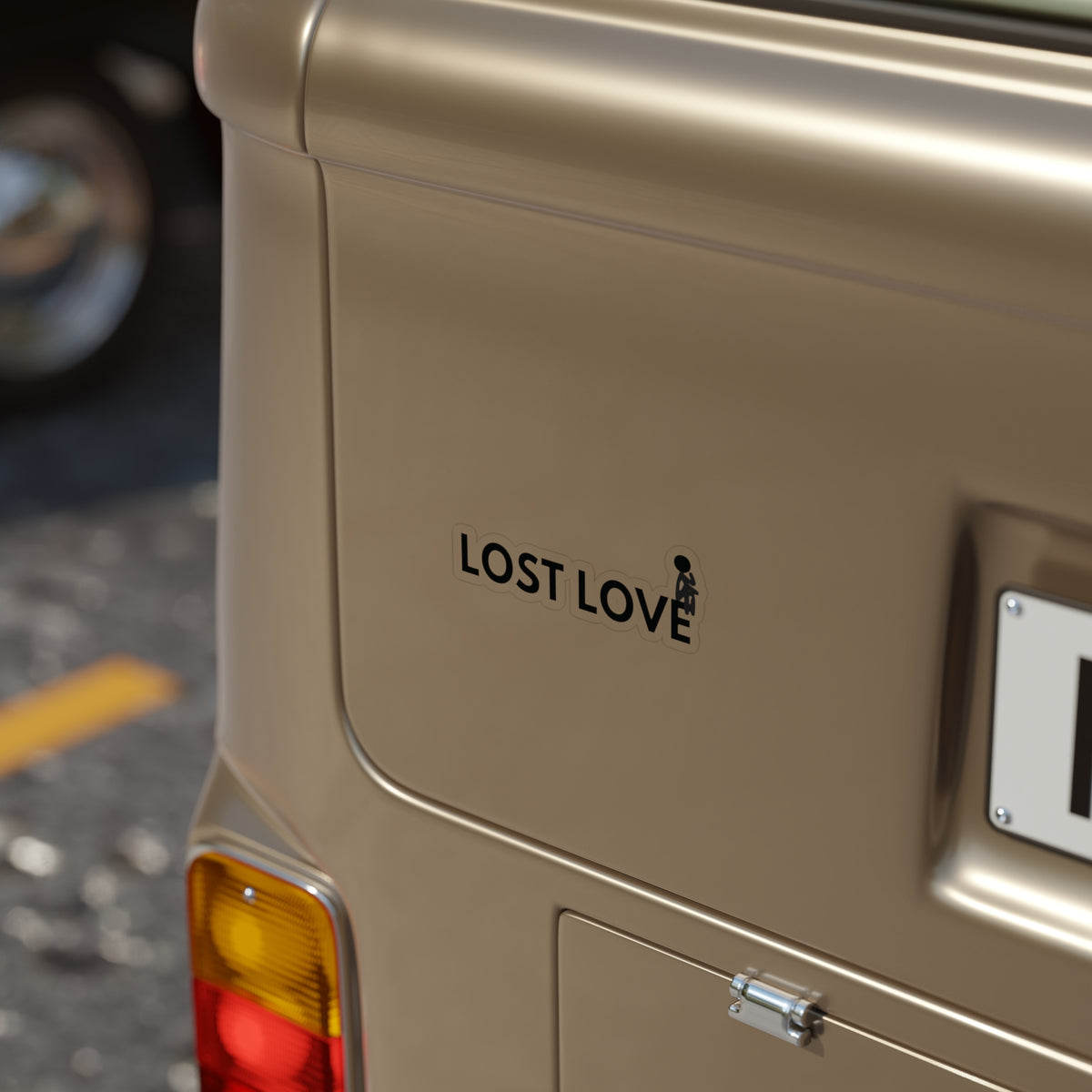 Lost Love Die-Cut Transparent Outdoor Stickers, Perfect for Bumper, Water Bottles, Laptops, Scrapbooking, and Gift Accessories