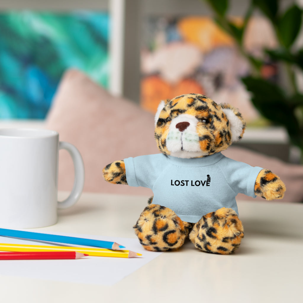 Stuffed Animal with Message Tee, Adorable Plush Toy, Gift for Kids, Comfort for Loss, Thoughtful Keepsake