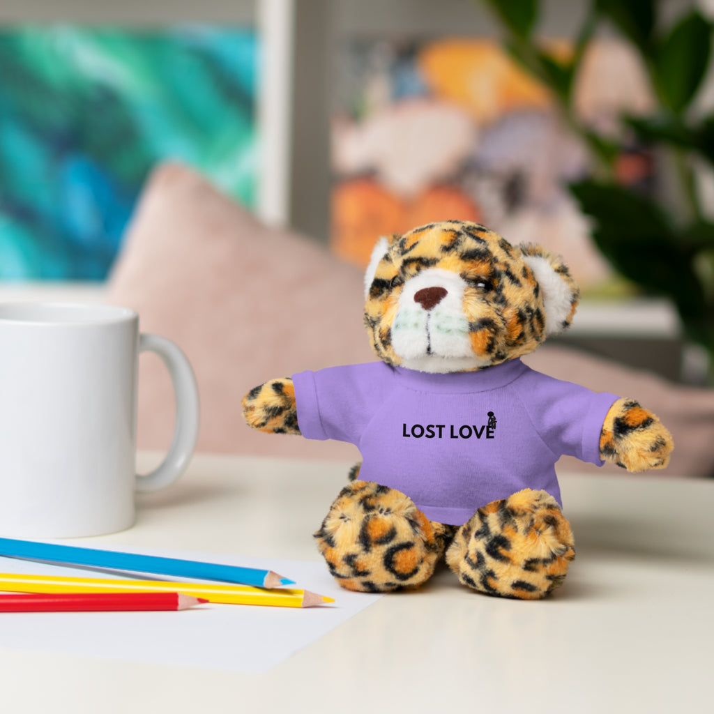 Stuffed Animal with Message Tee, Adorable Plush Toy, Gift for Kids, Comfort for Loss, Thoughtful Keepsake