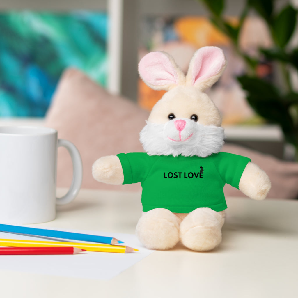 Stuffed Animal with Message Tee, Adorable Plush Toy, Gift for Kids, Comfort for Loss, Thoughtful Keepsake