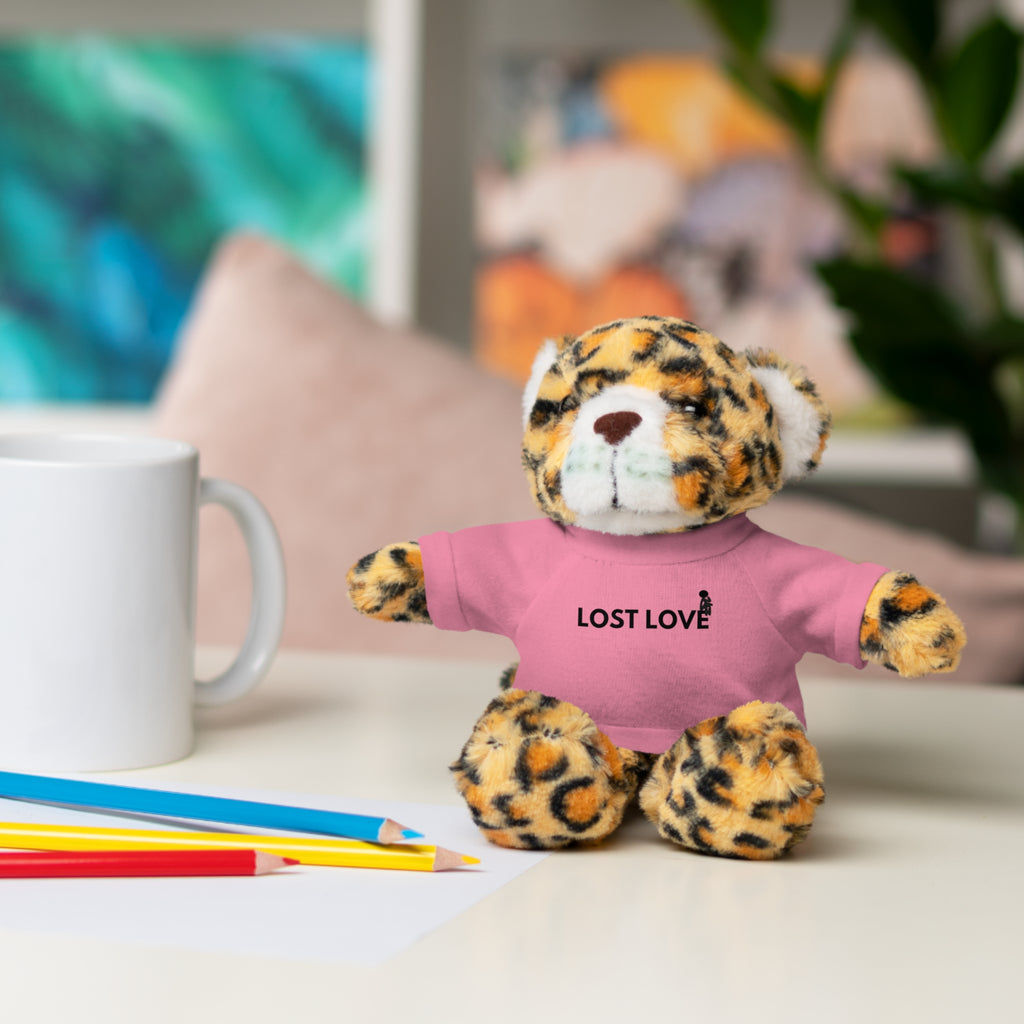 Stuffed Animal with Message Tee, Adorable Plush Toy, Gift for Kids, Comfort for Loss, Thoughtful Keepsake