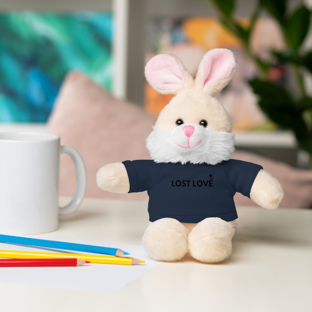 Stuffed Animal with Message Tee, Adorable Plush Toy, Gift for Kids, Comfort for Loss, Thoughtful Keepsake