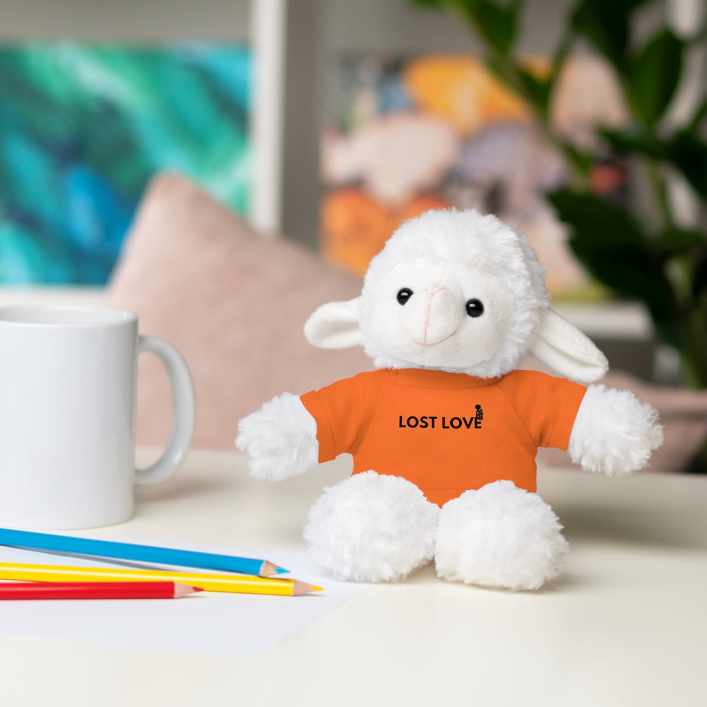 Stuffed Animal with Message Tee, Adorable Plush Toy, Gift for Kids, Comfort for Loss, Thoughtful Keepsake
