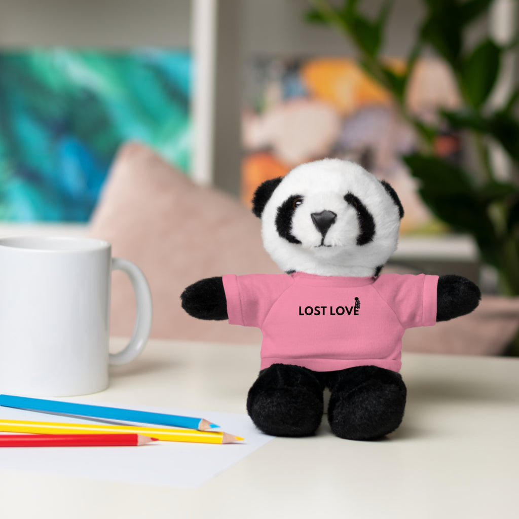 Stuffed Animal with Message Tee, Adorable Plush Toy, Gift for Kids, Comfort for Loss, Thoughtful Keepsake
