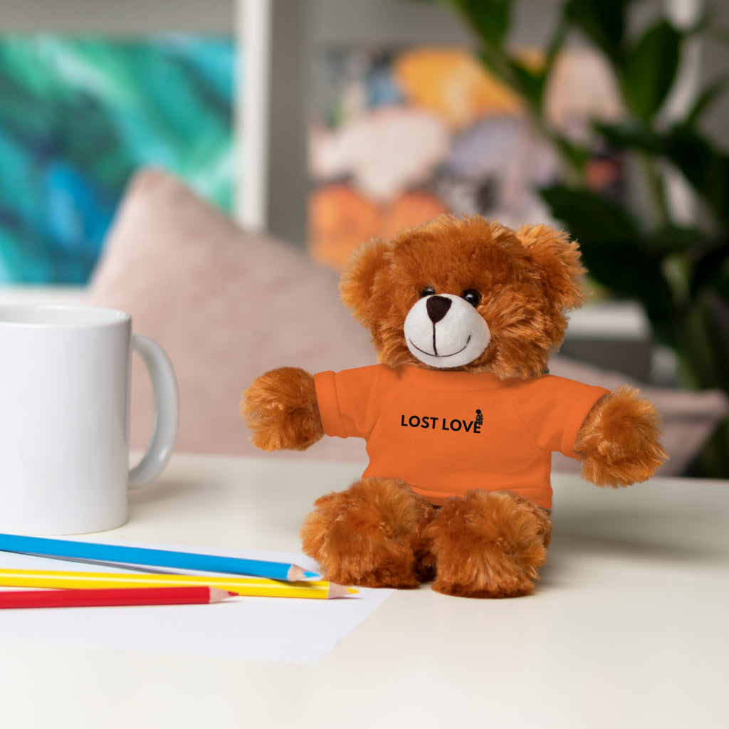 Stuffed Animal with Message Tee, Adorable Plush Toy, Gift for Kids, Comfort for Loss, Thoughtful Keepsake