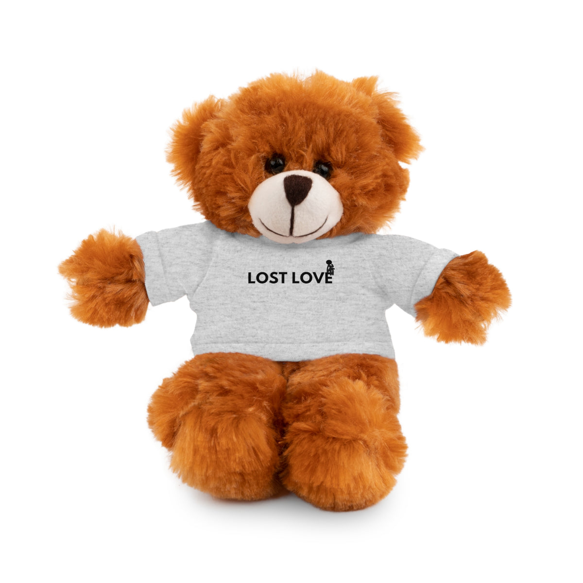 Stuffed Animal with Message Tee, Adorable Plush Toy, Gift for Kids, Comfort for Loss, Thoughtful Keepsake