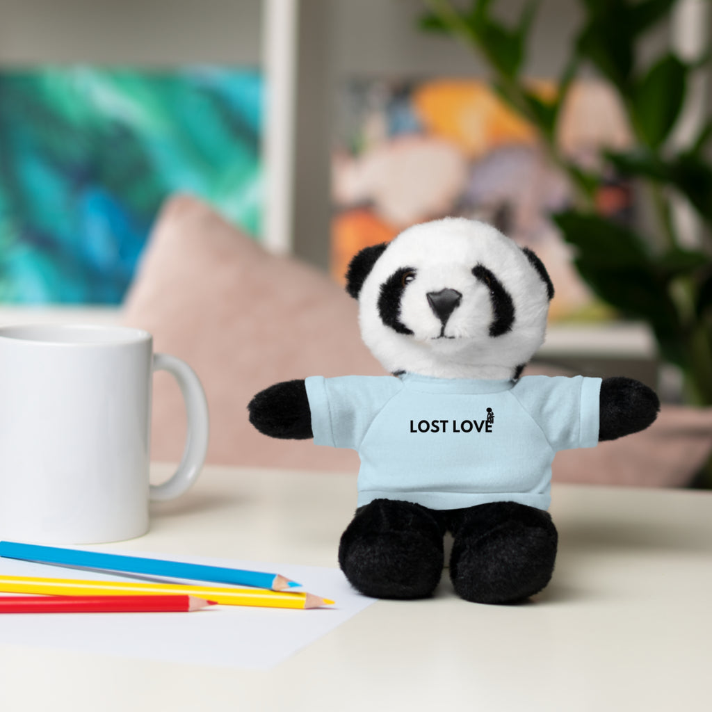 Stuffed Animal with Message Tee, Adorable Plush Toy, Gift for Kids, Comfort for Loss, Thoughtful Keepsake