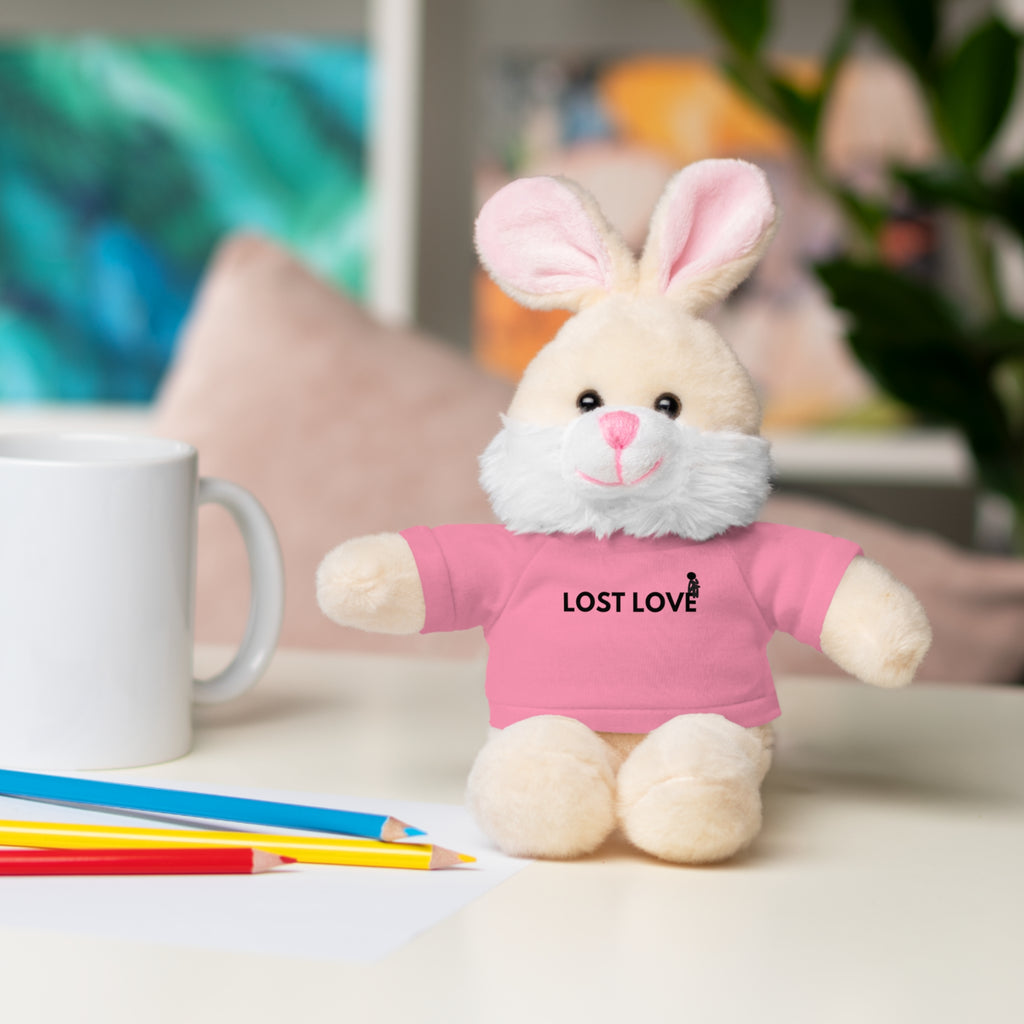 Stuffed Animal with Message Tee, Adorable Plush Toy, Gift for Kids, Comfort for Loss, Thoughtful Keepsake