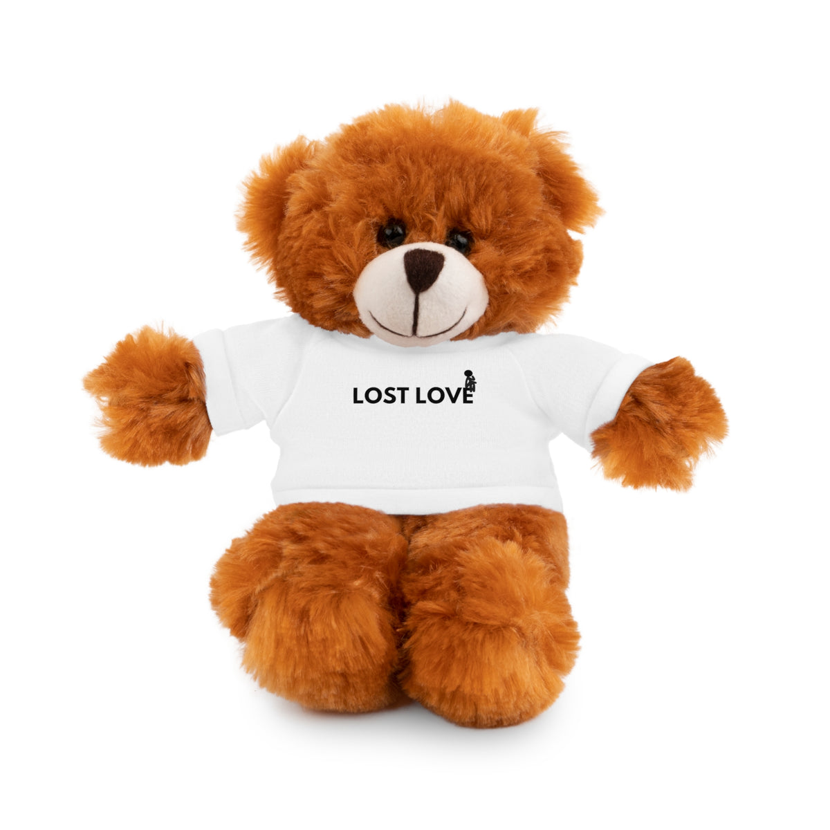 Stuffed Animal with Message Tee, Adorable Plush Toy, Gift for Kids, Comfort for Loss, Thoughtful Keepsake