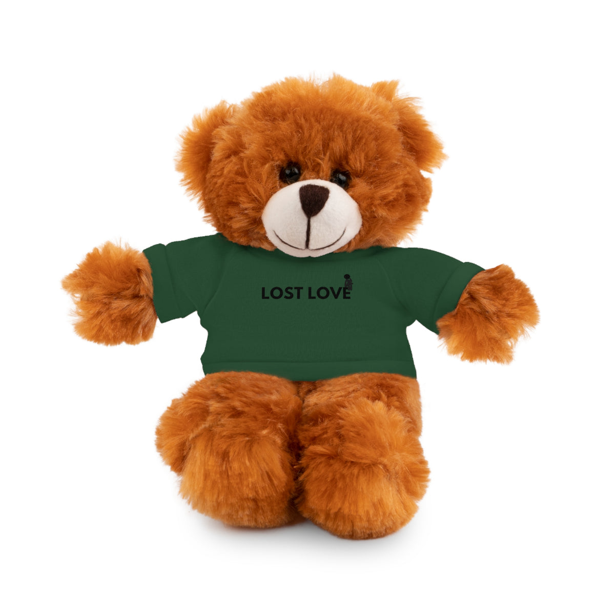 Stuffed Animal with Message Tee, Adorable Plush Toy, Gift for Kids, Comfort for Loss, Thoughtful Keepsake